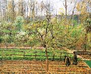 Camille Pissarro Women in the spring of the fence France oil painting artist